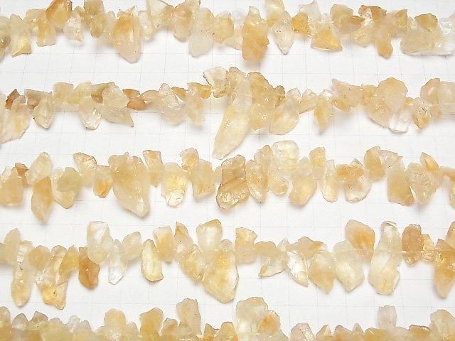 【動画】シトリンAAA- ラフロックタンブル クレオ穴 半連/1連(約38cm) サムネイル3