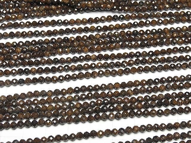 【素晴らしい輝き】ブロンザイト ラウンドカット3mm 1連(約36cm) サムネイル3