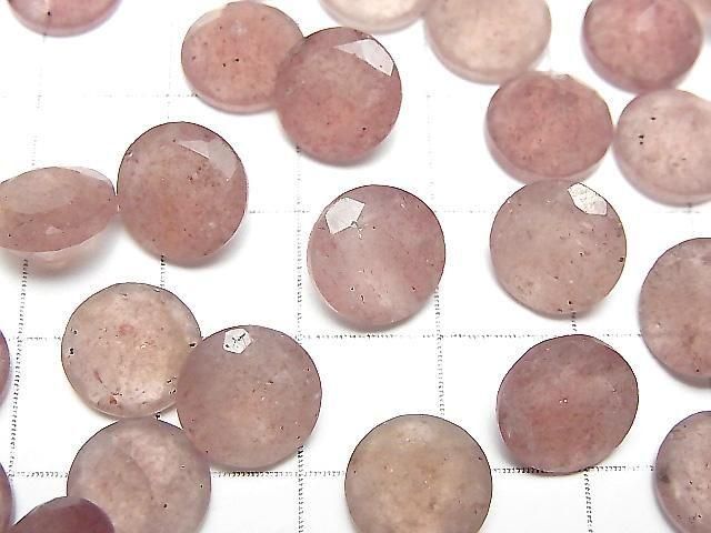 【動画】宝石質ピンクエピドートAA++ ルース ラウンドファセットカット10×10mm 5粒 サムネイル2