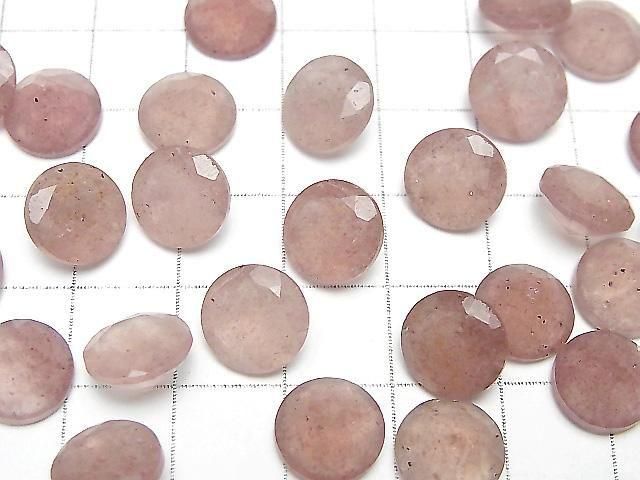 【動画】宝石質ピンクエピドートAA++ ルース ラウンドファセットカット10×10mm 5粒 サムネイル3