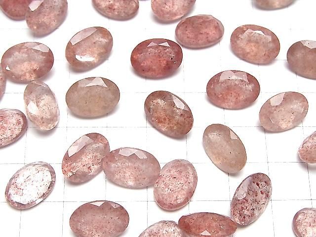 【動画】宝石質ピンクエピドートAAA ルース オーバルファセットカット14×10mm 3粒 サムネイル4