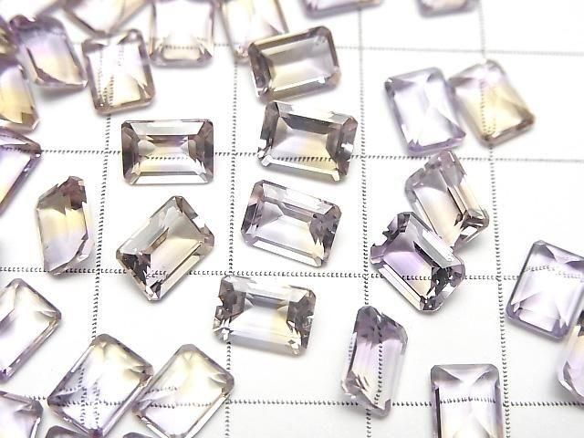 【動画】宝石質アメトリンAAA ルース レクタングルファセットカット7×5mm 3粒 サムネイル2
