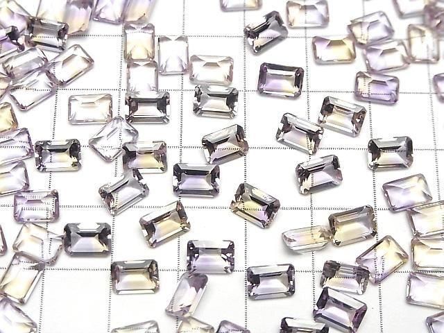 【動画】宝石質アメトリンAAA ルース レクタングルファセットカット7×5mm 3粒 サムネイル4