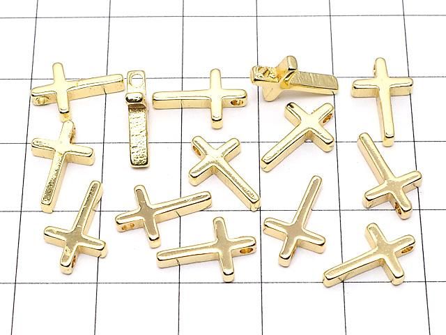 メタルパーツ チャーム 13×8mm クロス ゴールドカラー 3個 サムネイル4