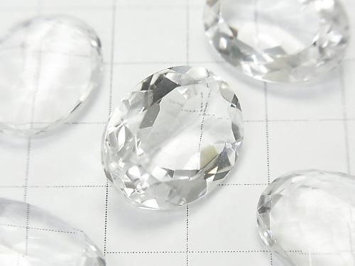 【動画】宝石質クリスタルAAA ルース オーバルファセットカット20×15mm 2粒 サムネイル2