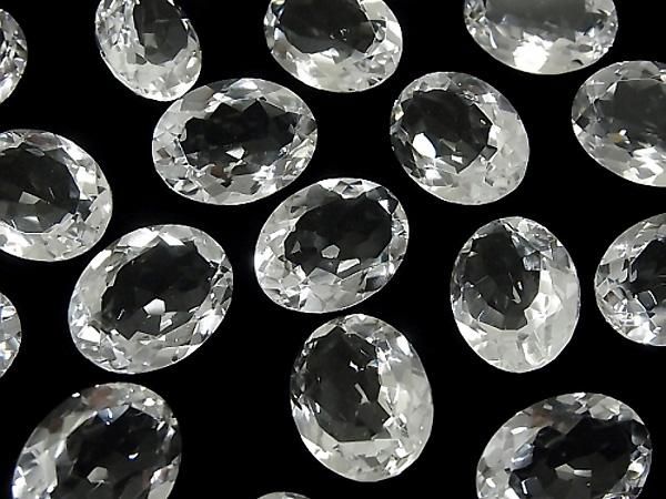 【動画】宝石質クリスタルAAA ルース オーバルファセットカット20×15mm 2粒 サムネイル3