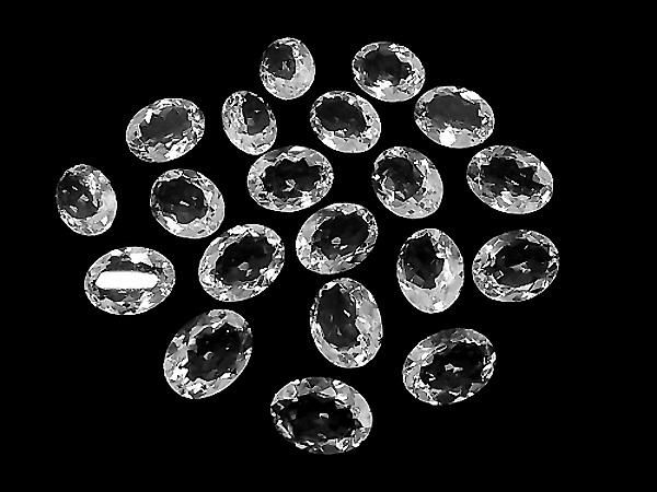 【動画】宝石質クリスタルAAA ルース オーバルファセットカット20×15mm 2粒 サムネイル4