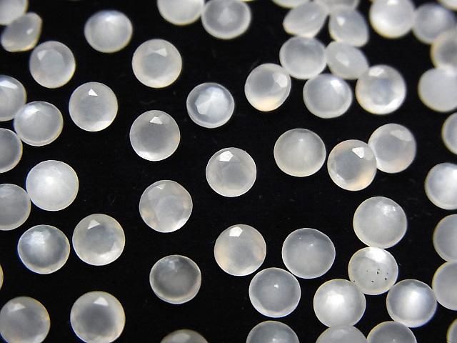 【動画】宝石質ホワイトムーンストーンAAA ルース ラウンドファセットカット4×4mm 10粒 サムネイル4