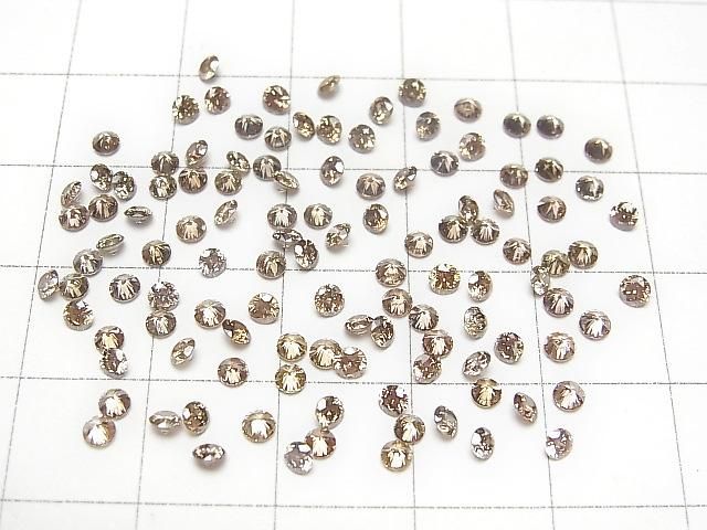 【動画】ライトブラウンダイヤモンド ラウンドファセットカット2.5×2.5mm 1粒 サムネイル4