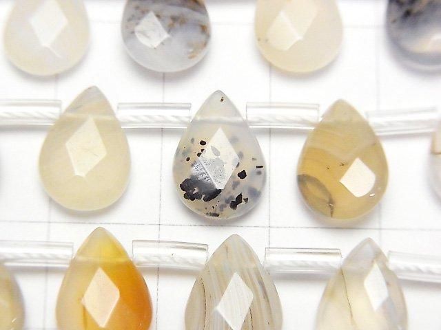 【動画】モンタナモスアゲートAA++ ペアシェイプカット12×8×4mm 半連/1連(約37cm) サムネイル2