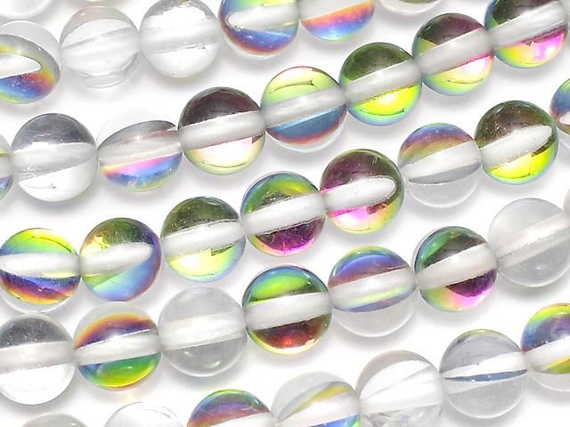 【動画】レインボールナフラッシュ ラウンド6mm 1連(約36cm)の画像