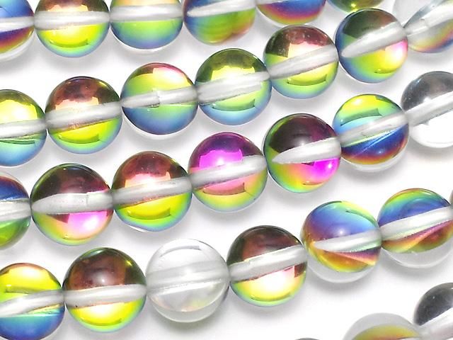 【動画】レインボールナフラッシュ ラウンド8mm 1連(約36cm)の画像