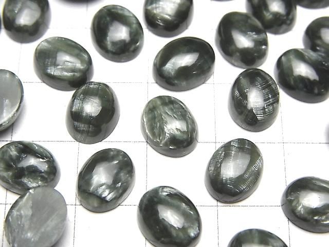 【動画】セラフィナイトAAA オーバル カボション10×8mm 2個 サムネイル3