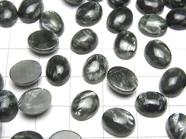 【動画】セラフィナイトAAA オーバル カボション10×8mm 2個 サムネイル4