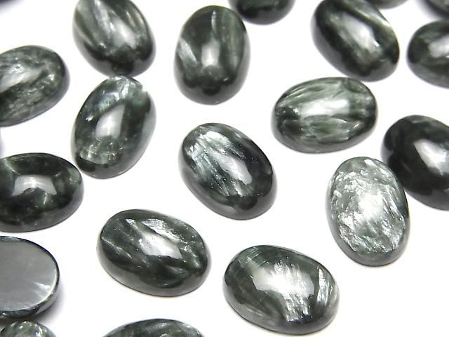 【動画】セラフィナイトAAA オーバル カボション14×10mm 1個の画像