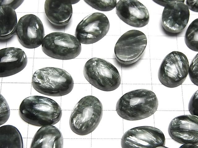 【動画】セラフィナイトAAA オーバル カボション14×10mm 1個 サムネイル4