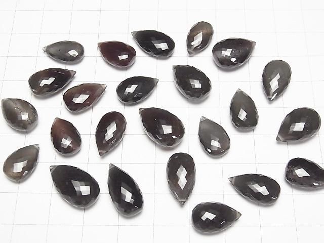 【動画】【粒売り】【極上カット】宝石質スキャポライト キャッツアイAAA ペアシェイプ ブリオレットカット 3粒 サムネイル4