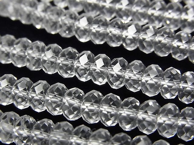 【動画】【素晴らしい輝き】クリスタルAAA ボタンカット6×6mm 「Special cut」 半連/1連(約38cm)の画像