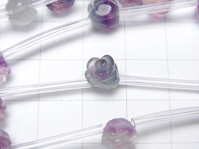 【動画】マルチカラーフローライトAAA 薔薇(ローズ) 8mm 半連/1連(約30cm) サムネイル2
