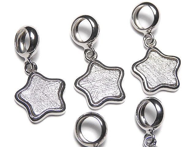 メテオライト スター(星)モチーフペンダントトップ9×9×1.5mm SILVER925製の画像