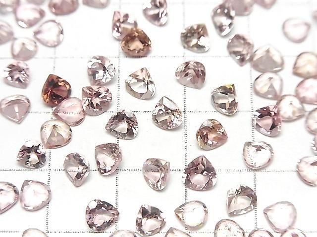 【動画】宝石質ピンクトルマリンAAA ルース マロンファセットカット5×5mm 4粒 サムネイル3
