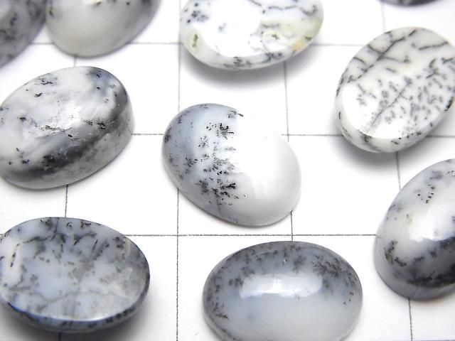 【動画】デンドライトオパール オーバル カボション14×10mm 2個 サムネイル2