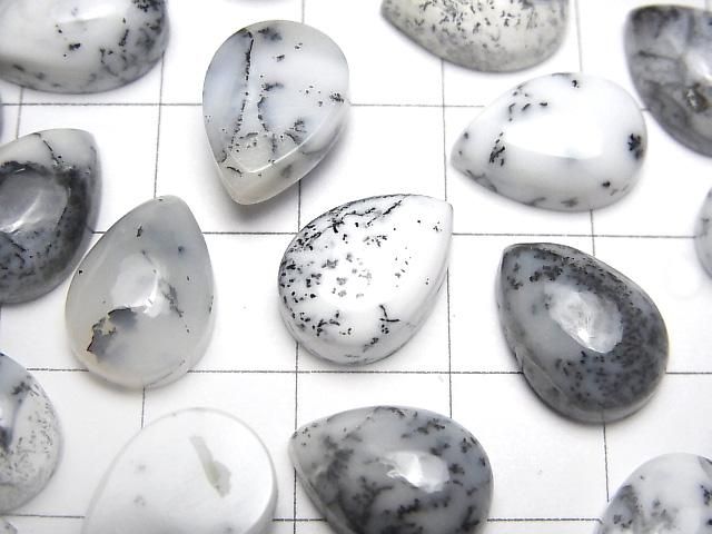 【動画】デンドライトオパール ペアシェイプ カボション14×10mm 2個 サムネイル2