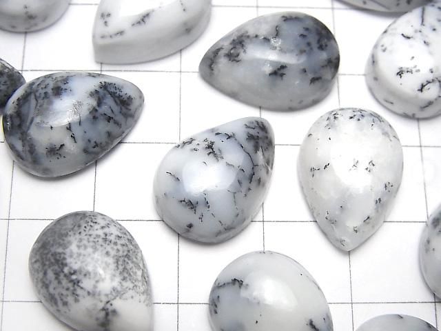 【動画】デンドライトオパール ペアシェイプ カボション18×13mm 2個 サムネイル2