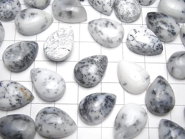 【動画】デンドライトオパール ペアシェイプ カボション18×13mm 2個 サムネイル4