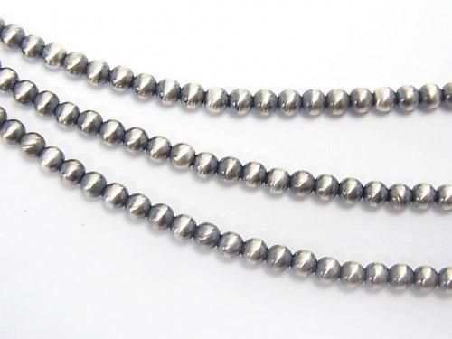 Silver925 ナバホパール ラウンド3mm 10個 - 天然石ビーズ