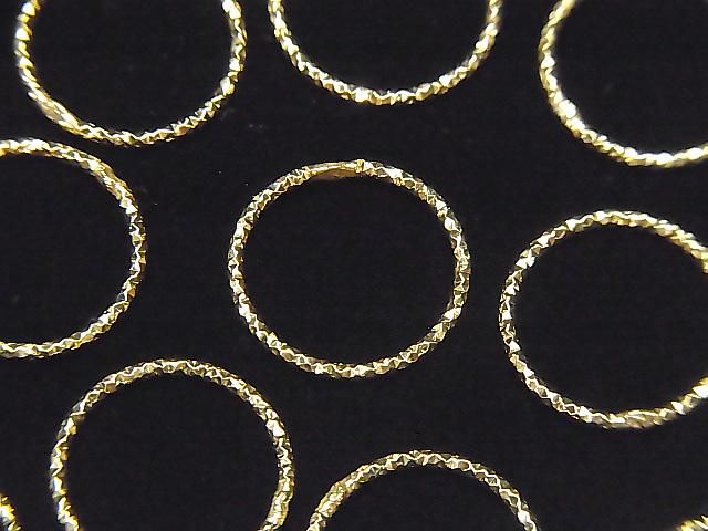 Silver925 丸カン(クローズタイプ)レーザーカット 【7mm】【9.5mm】【12.5mm】【16.5mm】【21.5mm】 14KGP 10個の画像