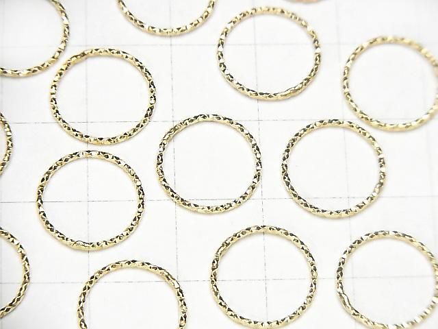 Silver925 丸カン(クローズタイプ)レーザーカット 【7mm】【9.5mm】【12.5mm】【16.5mm】【21.5mm】 14KGP 10個 サムネイル3