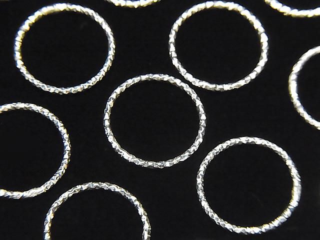 Silver925　丸カン（クローズタイプ）レーザーカット　【7mm】【9.5mm】【12.5mm】【16.5mm】【21.5mm】　5個