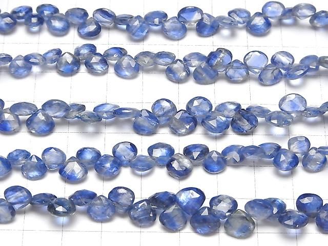 【動画】宝石質カイヤナイトAAA- マロン ブリオレットカット 半連/1連(約18cm) サムネイル4
