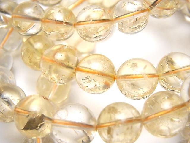 【動画】シトリンAA+ ラウンド10mm 1連(ブレス)の画像