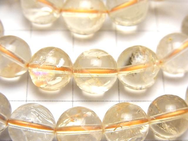 【動画】シトリンAA+ ラウンド10mm 1連(ブレス) サムネイル2