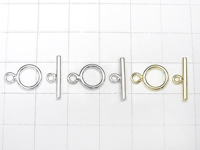 Silver925 マンテル(プレーン)8mm オープンタイプ 【純銀仕上げ】【ロジウム】【18KGP】 1ペア サムネイル2