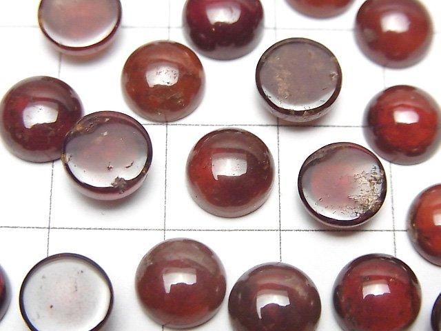 宝石質ヘソナイトAAA ラウンド カボション8×8mm 3個 サムネイル2