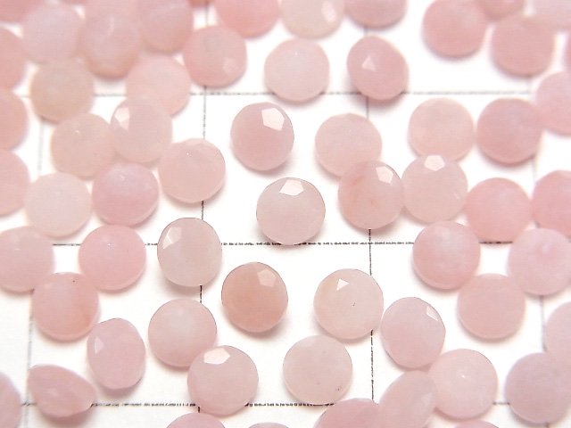 【動画】ピンクオパールAAA- ルース ラウンドファセットカット4×4mm 10粒 サムネイル2