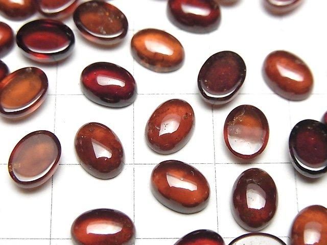 【動画】宝石質ヘソナイトAAA オーバル カボション8×6mm 4個 サムネイル2