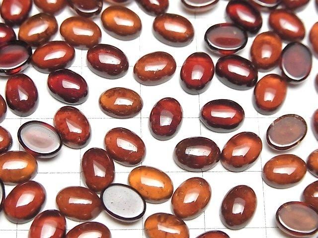【動画】宝石質ヘソナイトAAA オーバル カボション8×6mm 4個 サムネイル4
