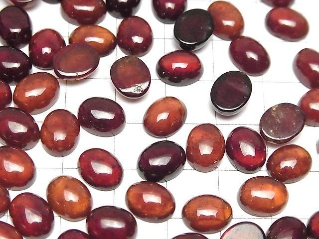 【動画】宝石質ヘソナイトAAA オーバル カボション10×8mm 3個 サムネイル4