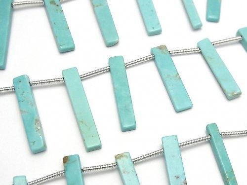キングマンターコイズAAA- 横穴レクタングル 半連/1連(約16cm)の画像