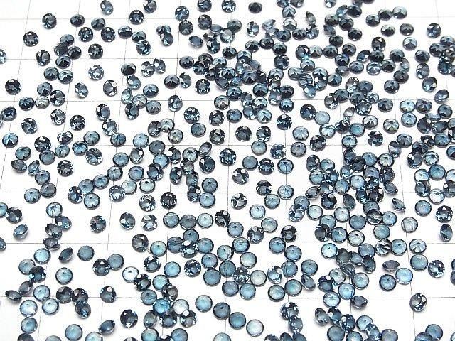 【動画】宝石質ロンドンブルートパーズAAA ルース ラウンドファセットカット3×3mm 10粒 サムネイル4