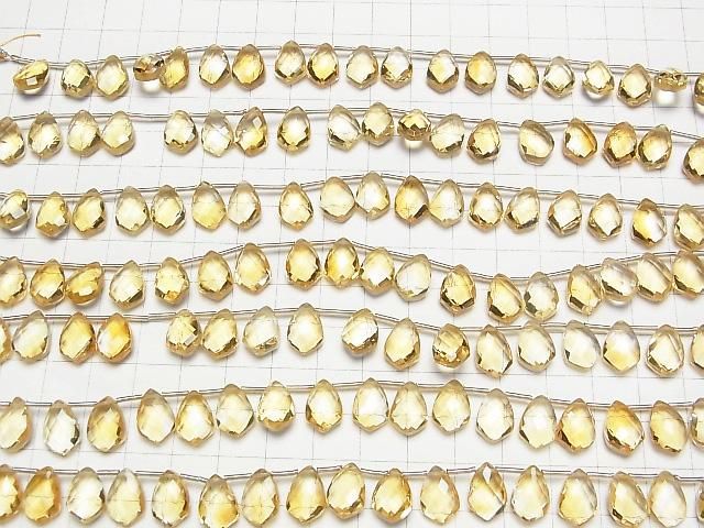【動画】宝石質シトリンAA++ 変形マーキスカット12×8mm 半連/1連(18粒) サムネイル4
