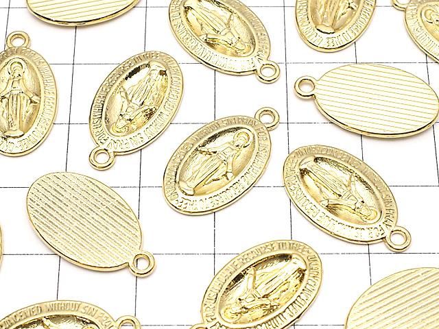 メタルパーツ チャーム 21×12mm メダイ ゴールド 2個 サムネイル3