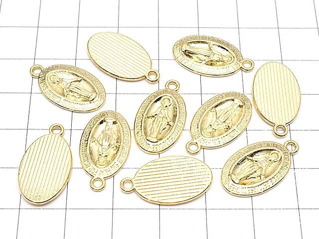 メタルパーツ チャーム 21×12mm メダイ ゴールド 2個 サムネイル4