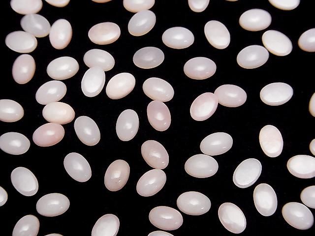 【動画】ピンクオパールAAA- オーバル カボション6×4mm 10個 サムネイル3