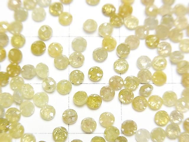 【動画】イエローダイヤモンド ラウンド ローズカット3mm 2粒 サムネイル2