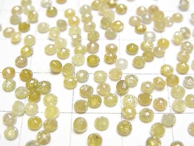 【動画】イエローダイヤモンド ラウンド ローズカット3mm 2粒 サムネイル3
